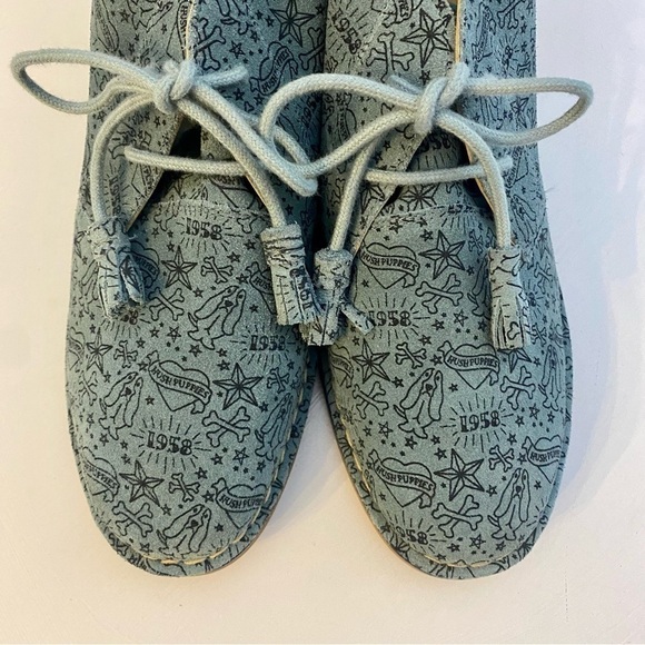 Hush Puppies Blue Cyra Caitlin Chukka Boots 100% Suede - Picture 16 of 16
